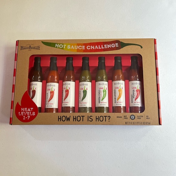 maudborup Kitchen Maud Borup 7 Pack Hot Sauce Challenge With Chips